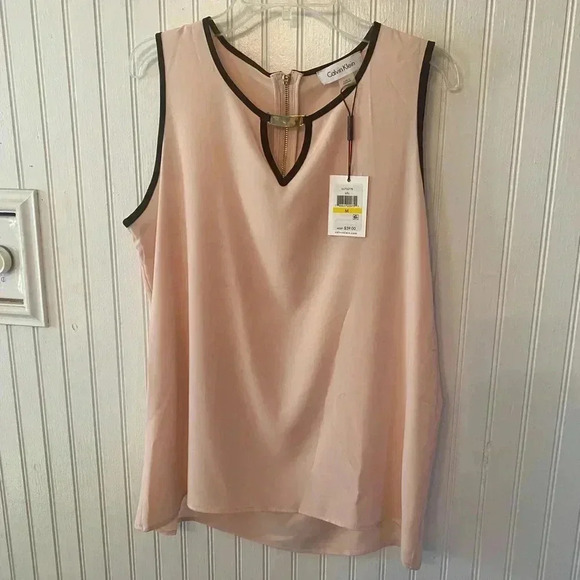 NWT Calvin Klein Suiting sleeveless blouse - Picture 8 of 8